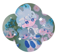Image 1 of &TEAM frosted charms + sticker sheet