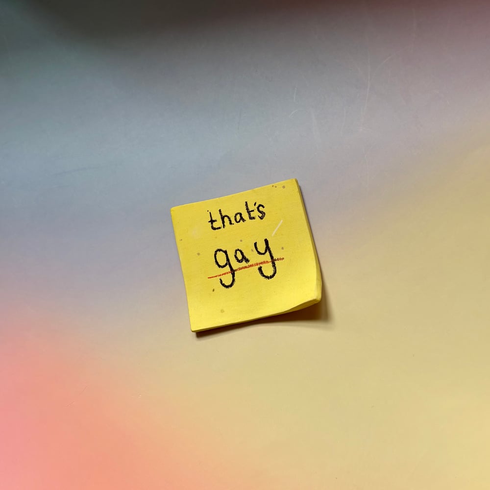 Image of Gay phrase Ceramic Post-it note