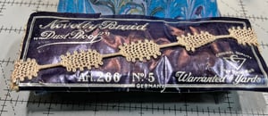 Image of Antique Novelty Braid Made in Germany, Ecru