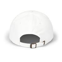 Image 2 of Stay Soft Dad Cap — Minimal Embroidered White Baseball Hat