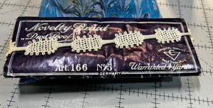 Image of Antique Novelty Braid Made in Germany, White