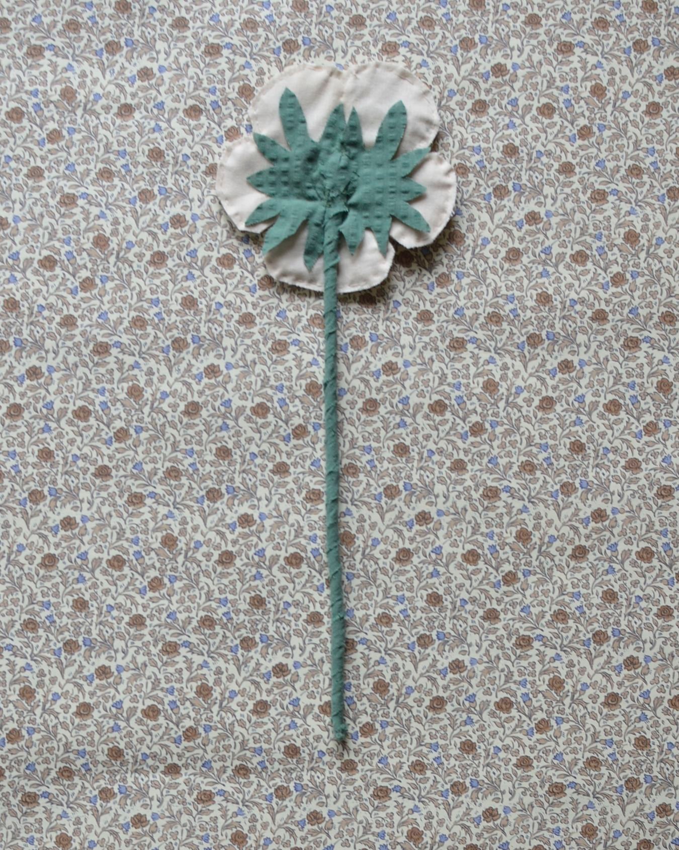 Image of Fabric Flower - Light yellow and cream