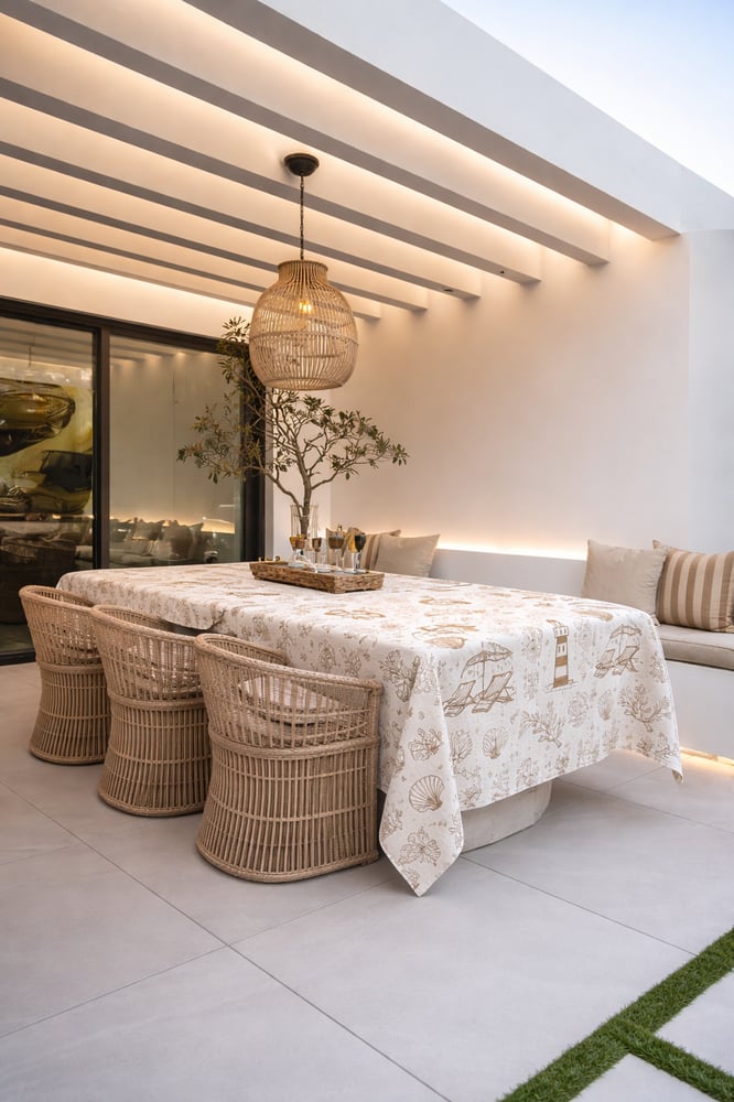 Image of Fabric Design - Coastal Summer - Ochre