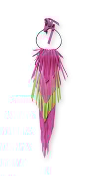 Image 6 of Collana in pelle artigianale CROW KING - Tropicana