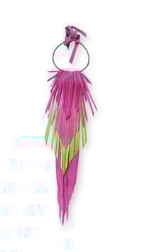 Image 1 of Collana in pelle artigianale CROW KING - Tropicana