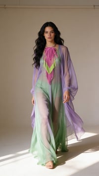 Image 2 of Collana in pelle artigianale CROW KING - Tropicana