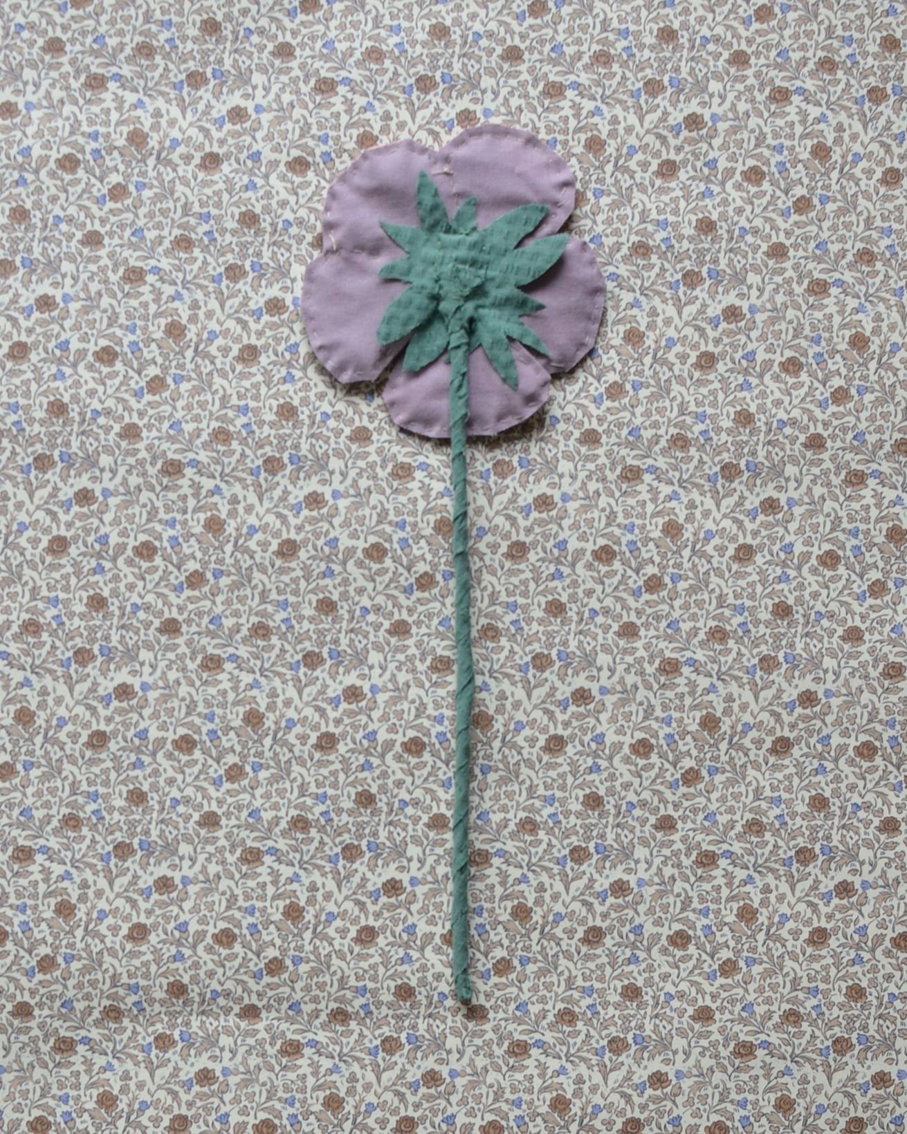 Image of Fabric Flower - Dusty pink and putty