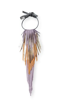 Image 6 of Collana in pelle artigianale CROW KING - Solaris