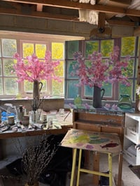 Image 5 of Cherry blossom funk and forsythia. Just finished. Currently drying. 