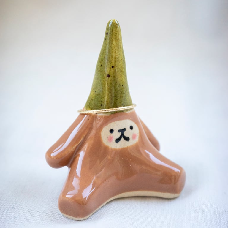 Ceramic Little Guy: Ring Holder #1