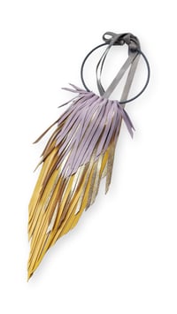 Image 3 of Collana in pelle artigianale CROW MEDIUM Necklace - Barlume