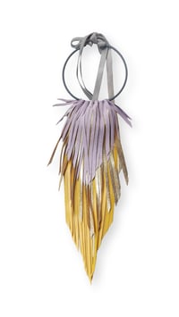 Image 1 of Collana in pelle artigianale CROW MEDIUM Necklace - Barlume