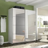 Belluno Gliderobe - White All Mirror