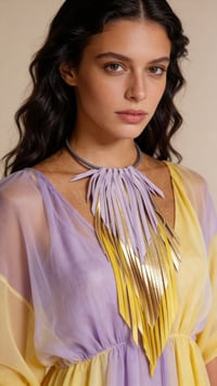 Image 4 of Collana in pelle artigianale CROW MEDIUM Necklace - Barlume