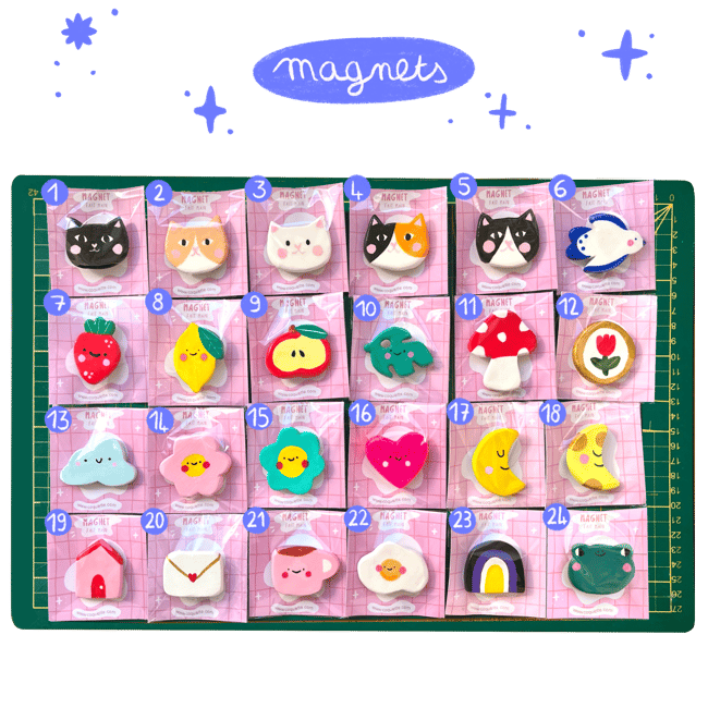 Magnets en argile - série limitée -