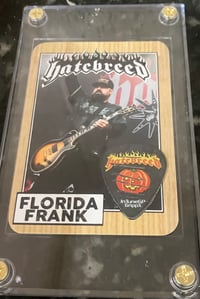 Image 2 of RIVERSIDE , CA STAGE PLAYED PICK/ CARD COMBO