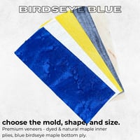 Blue Birdseye ~ Choose your mold shape and size.