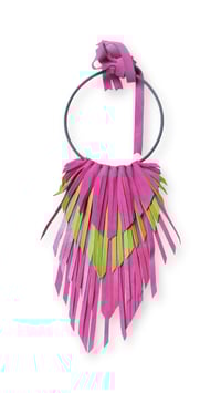 Image 1 of Collana in pelle artigianale  CROW SMALL - Cromatica