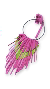 Image 7 of Collana in pelle artigianale  CROW SMALL - Cromatica