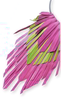 Image 5 of Collana in pelle artigianale  CROW SMALL - Cromatica