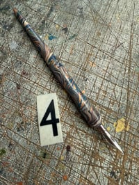 Image 1 of Hand Marbled Wooden Dip Pen - No.4