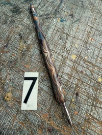 Image 1 of Hand Marbled Wooden Dip Pen - No.7