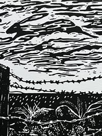 Image 3 of ‘Swift As The Wind’ Ltd ed linocut print
