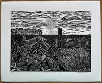 Image 1 of ‘Swift As The Wind’ Ltd ed linocut print
