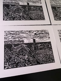 Image 4 of ‘Swift As The Wind’ Ltd ed linocut print
