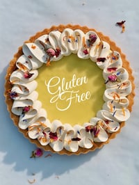 Gluten Free Flower Crown Lemon Cream Tart