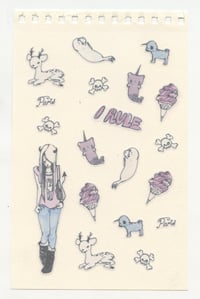 Image 3 of I RULE sticker sheet