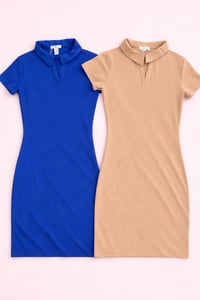 Chic Collar Mini Dress