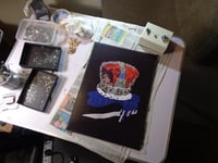 Image 6 of Blue emblem Blue Crown on black