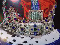 Image 3 of Blue emblem Blue Crown on black