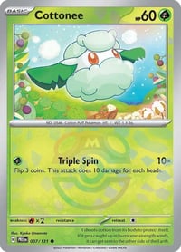 Cottonee (Master Ball Pattern) - SV: Prismatic Evolutions - Near Mint