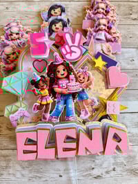 Image 1 of Pink Gamer Cake Topper