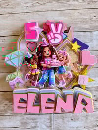 Image 2 of Pink Gamer Cake Topper