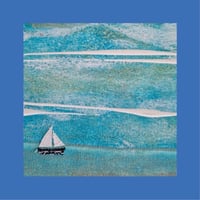 Image 1 of Black Boat White Sail Cards (6 Pack)