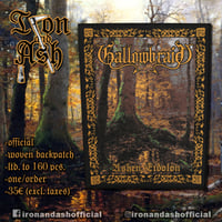 Gallowbraid - Ashen Eidolon official woven Backpatch