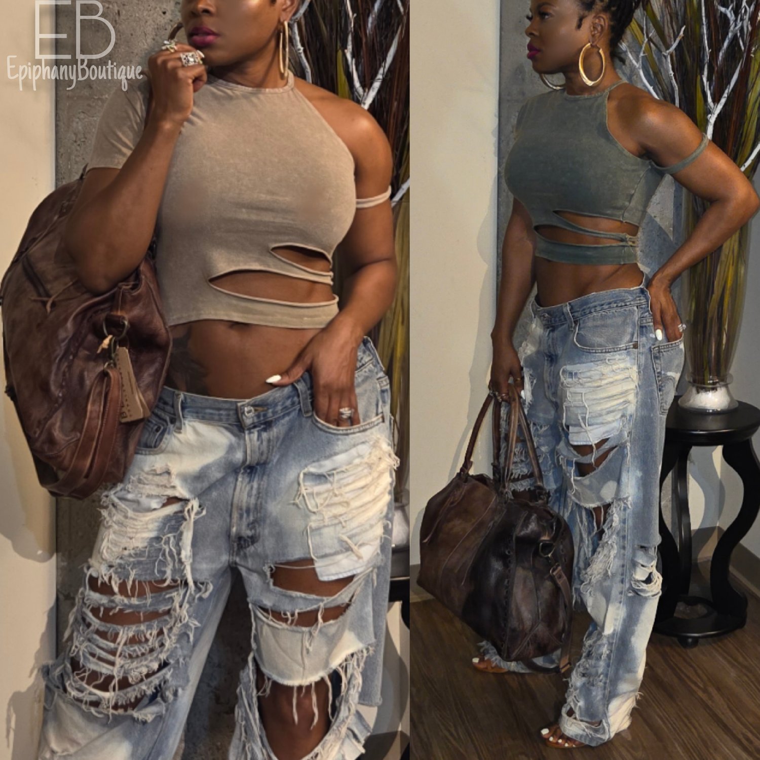 Image of The Cut-Out Dia' Top