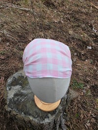 Image 2 of Girl's- Ladies Small Linen Cover- Pink Gingham 