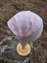 Image 1 of Girl's- Ladies Small Linen Cover- Pink Gingham 