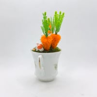 Image 3 of Springtime Gnome named Crunchy with carrots tabletop decor