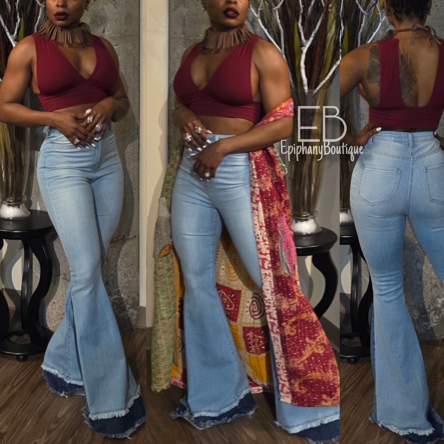 Image of The Bayley Bell Bottom Jeans