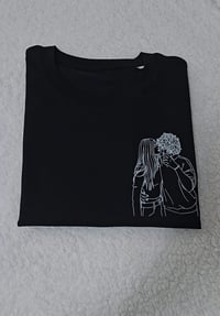 Custom printed outline t-shirt