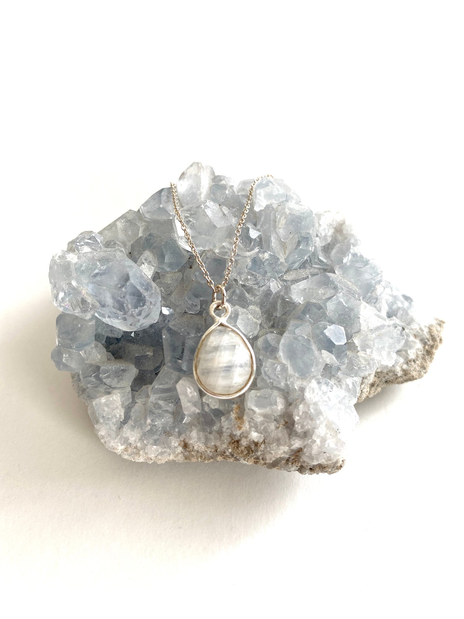 Image of Rainbow Moonstone Necklace