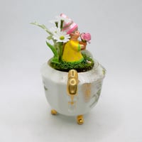 Image 5 of Springtime Gnome named Daisy with flowers tabletop decor