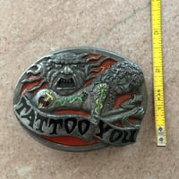Image 6 of 1994 Tattoo You vintage belt buckle 