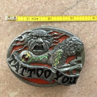 Image 5 of 1994 Tattoo You vintage belt buckle 