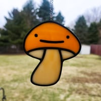 Orange Lil' Mushie Suncatcher